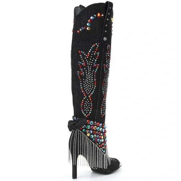 NWT NWOB $229 Gianni Bini Katrina Rainbow Heeled Boots - Picture 3 of 7